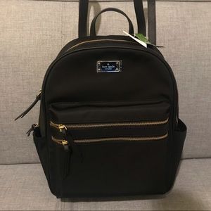 NWT! Black Kate Spade Backpack